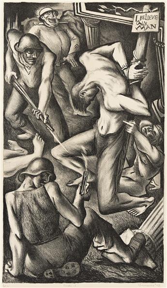 BENTON SPRUANCE (1904 - 1967) The Credo Triptych.